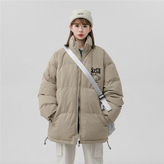 中性风23新款冬季时尚百搭宽松字母印花棉服外套MY2081特批65控98，男装棉衣，A247A
