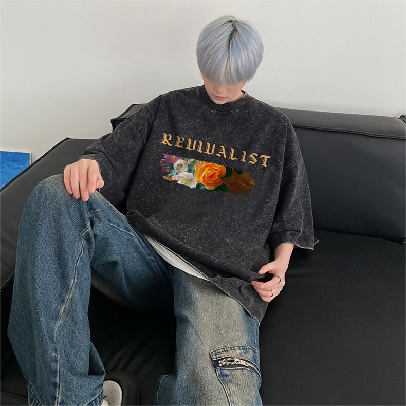得物直播品质240重磅水洗xz605-dsx155-特批30控49,男装T恤,星座605(原A050)