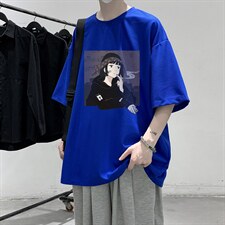 HT73122-P22华夫格t恤男短袖男大码五分袖大皂风，男装T恤，电商A040