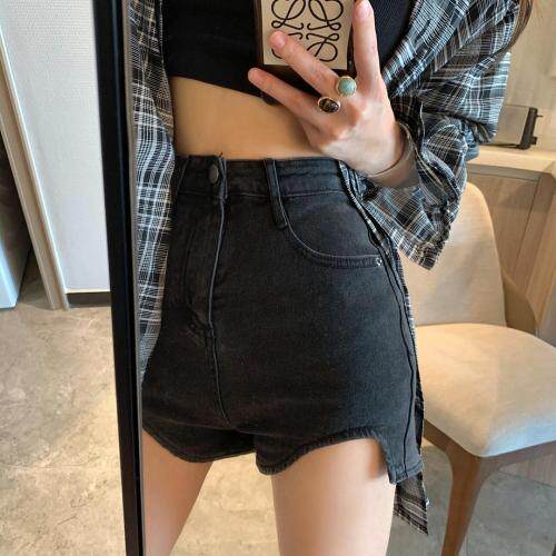 不规则牛仔短裤，女装，XTZ style