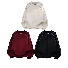 品质重磅boxy500克抖音得物加绒奥粒绒短宽套头圆领RH5345JR-P53，男装卫衣，星座610B-1