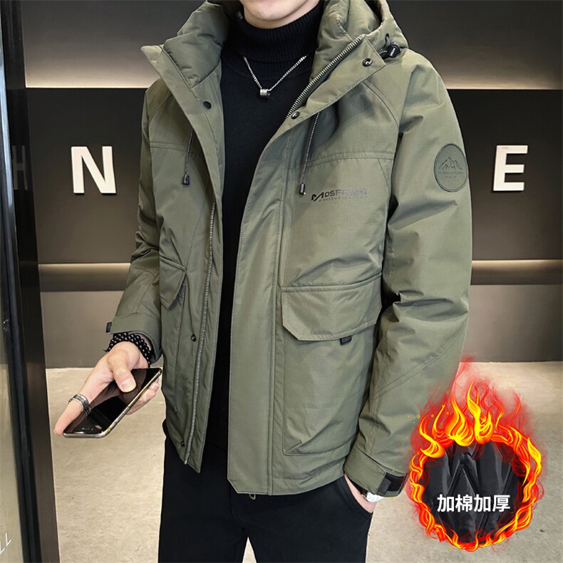 加棉加厚冲锋衣工装连帽夹克男士休闲外套DS-A329-JR2328-P125,男装夹克,电商A329
