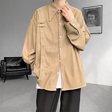【现货】CS7136-P55控78大码新中式风重磅高品质衬衫，男装衬衫，电商D232