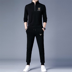 2022男士时尚运动套装爸爸秋冬装中老年商务休闲运动服套装男装，男装休闲套装，电商B212（原钱塘6029）