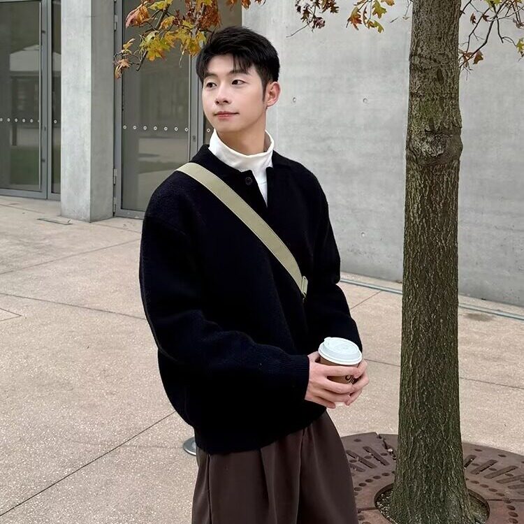 亨利领毛衣男秋冬季男士打底衫长袖保暖内搭针织衫2025新款,男装T恤,星座506A