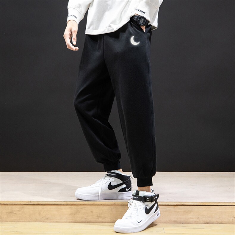 K12055-P40束脚纯棉运动裤男士休闲裤大码宽松卫裤男马切达,男装休闲裤,电商A040A