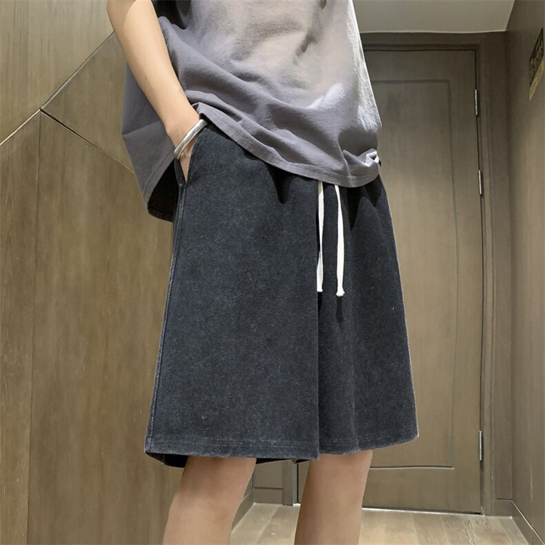 K1116-P34美式复古水洗做旧五分裤,男装休闲裤,星座1501-1