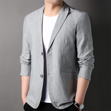 F7303钱塘2020-1春季新款男士亚西服薄款休闲百搭外套货稳P174，男装西服，钱塘207-1