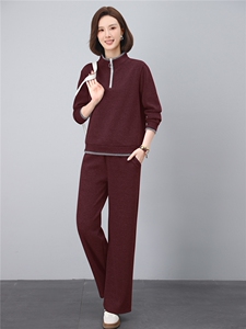 妈妈秋装休闲卫衣两件套新款洋气时尚中老年运动服套装女春秋宽松图片