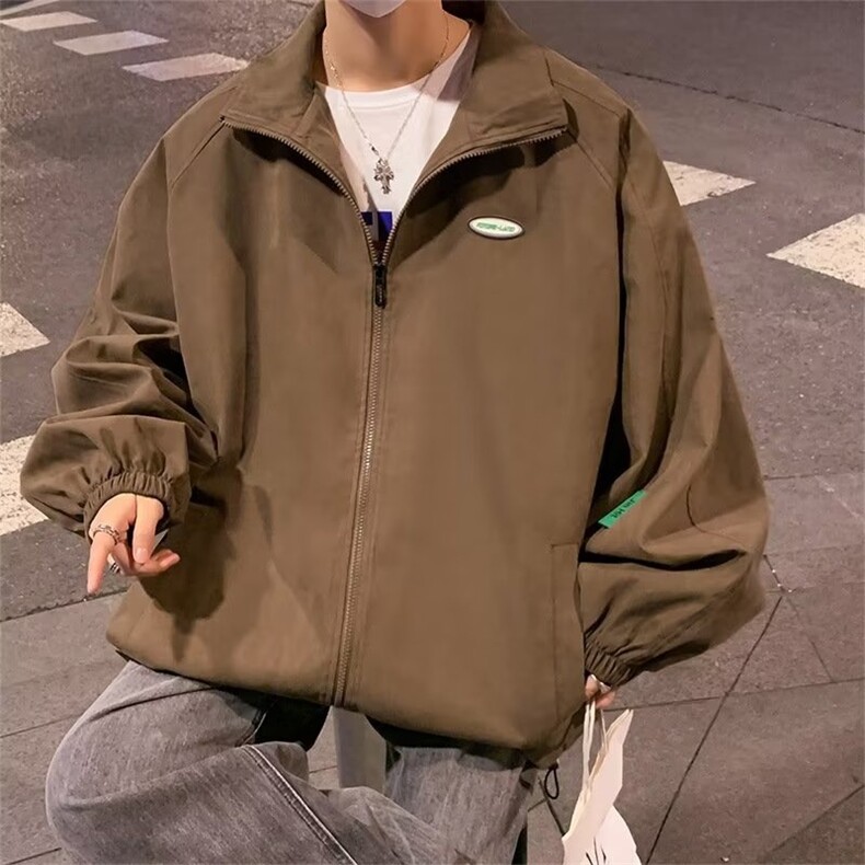 工装夹克2025新款美式复古上衣小众休闲显白百搭外套男女,男装夹克,星座506A