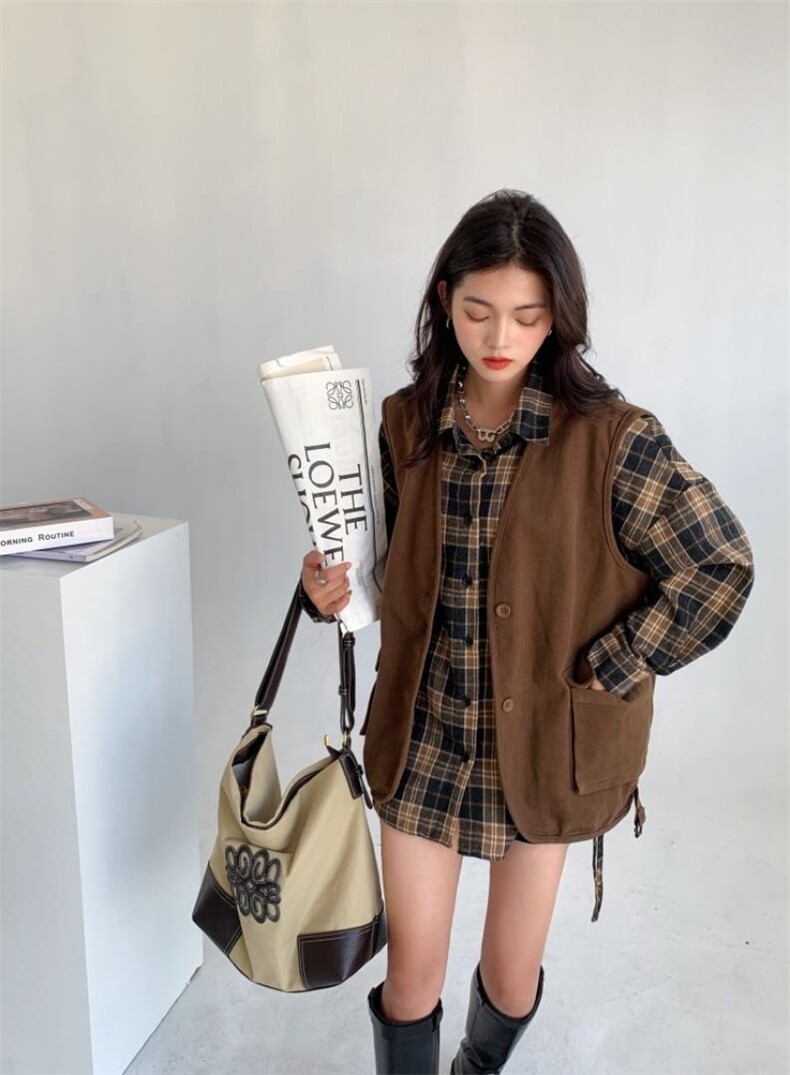 9936款卡黑色日韩系加厚毛面料，其它，衣宫主