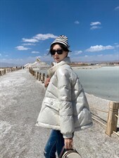 亮皮羽绒标90，其它，百妹仟红