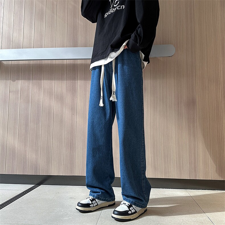 8XL-M牛仔裤男士直筒宽松特大码胖子阔腿裤男款长裤NZ110-P45控58,男装牛仔裤,电商D206-1