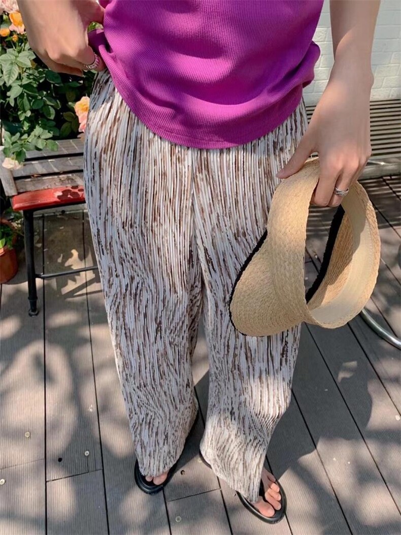 【现货】压褶长裤，其它，里奈(5F)