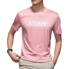 短袖T恤男夏季2023新款百搭圆领休闲中青年男装上衣体恤衫，男装T恤，电商B212（原钱塘6029）