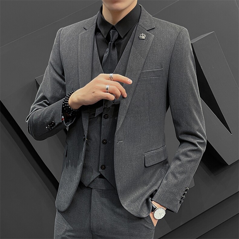 新款西装男装韩版修身商务休闲小西服英伦风礼服单西外套9825P155,男装西服套装,电商A355（原A415）
