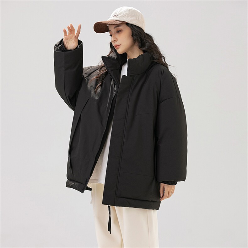 现货美式高街休闲夹克冬季立领纯色三防户外工装加厚棉服外套,男装夹克,电商A486