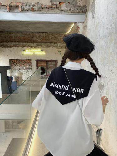 披肩衬衫，女装衬衫，左芷