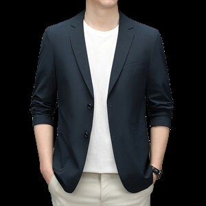 BZ2509钱塘2020-2秋季新款中年男士薄款纯色休闲西装外套P145图片