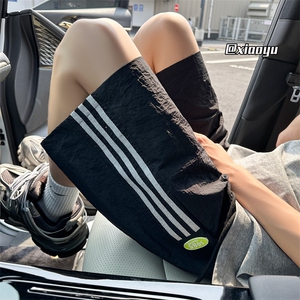 XZ616夏季新款薄款冰丝速干裤网孔透气设计感短裤TY2505P35控48,云水谣旅游穿搭夏季图片