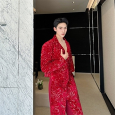 亮片痞帅炸街西服男外套高级感潮牌休闲舞台西装上衣318-P125，男装西服，电商A345