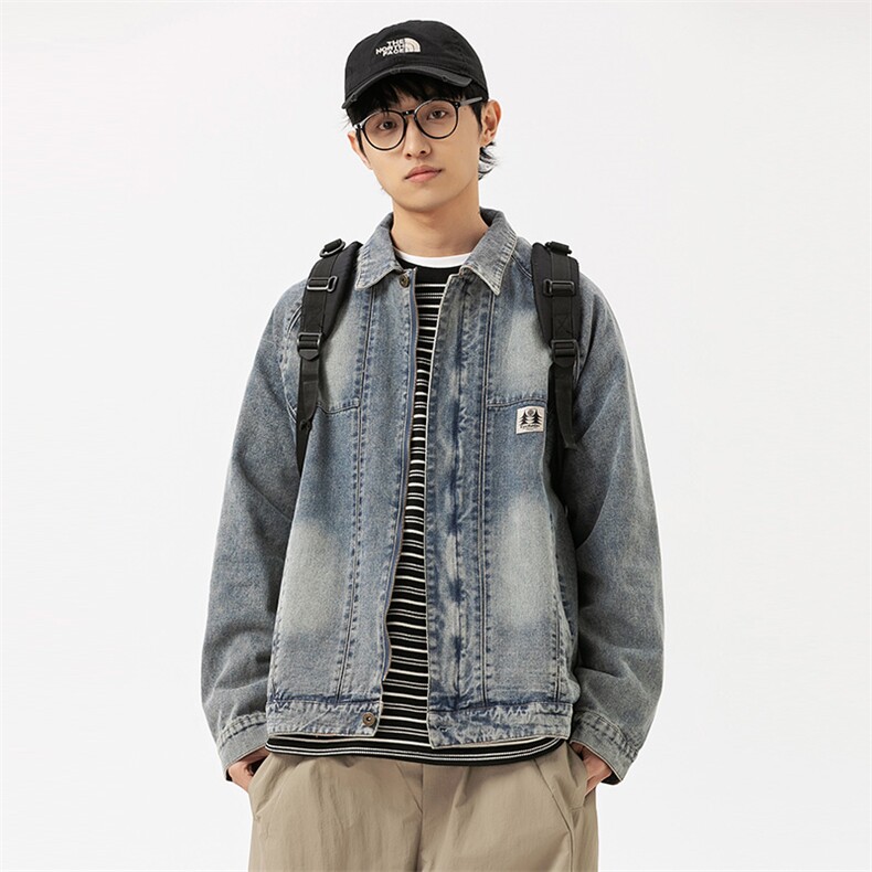 2026春季新款男装日系潮牌宽松牛仔外套休闲夹克JK576-F139,男装工装外套,电商A101（原外27）