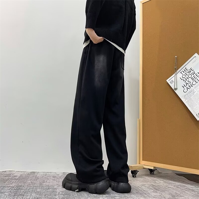 原版渐变裤子男生秋季2026新款潮流运动裤高级感休闲裤B204/P58,男装休闲裤,星座506