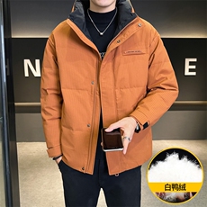M862-P165标50%白鸭绒男士2025冬季羽绒服休闲夹克加厚外套，男装夹克，星座507A（原星座306B-2）