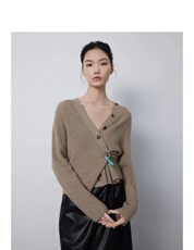 新款时尚羊绒V领针织衫女绒感宽松羊绒衫，女装羊绒衫，五色羊羊绒