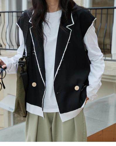 马甲打包价85两色超火，女装马夹，柚意