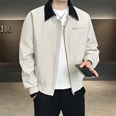 店主风2025秋季新款假两件时尚宽松夹克外套男JK181-P120控160，男装夹克，电商A413
