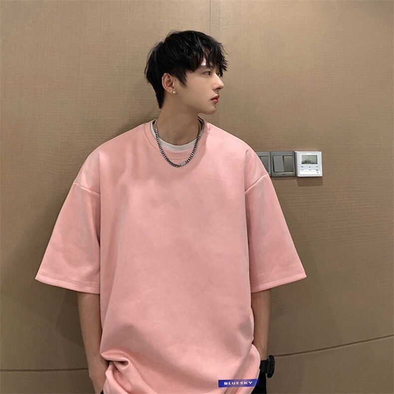 麂皮绒短袖t恤男大码半袖男JD82202-P25,男装T恤,电商A040