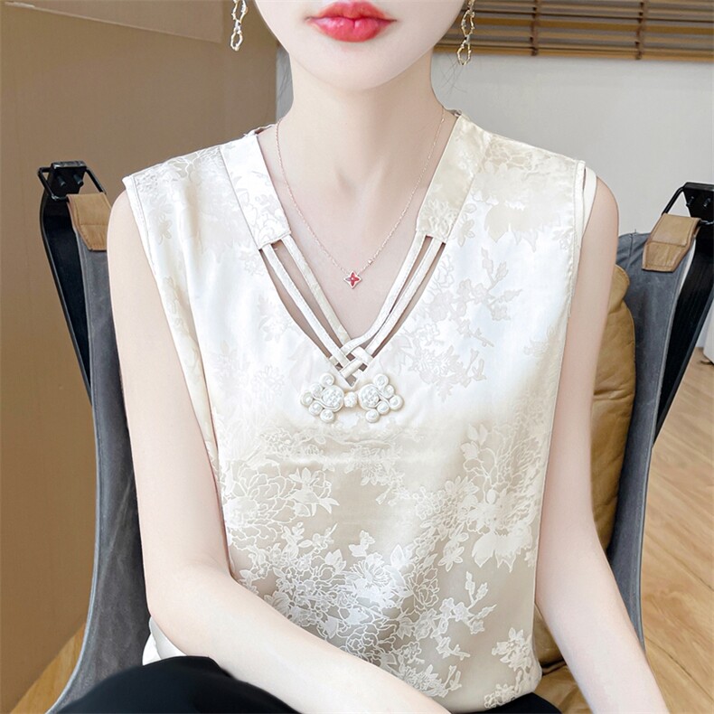 圆领新款针织吊带女无袖纯色背心简约百搭宽松套头上衣内,针织衫/毛衣,绒宛羊绒