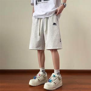 夏季潮流休闲短裤宽松中裤2024薄款直筒运动五分裤现货 K7850-P48图片