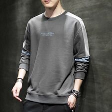 男士长袖t恤青少年套装潮流帅气中学生秋衣小衫秋装卫衣男P25，男装卫衣，星座217-4