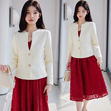 2025百搭香风小西装外搭女短款春秋新款时尚小个子长袖披肩小外套，女装短外套，婵米儿