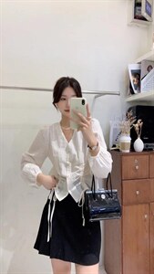 跑量小衫下摆?抽绳图片