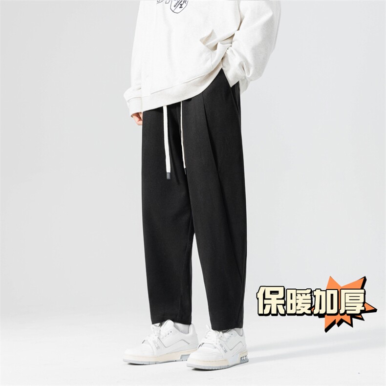 无影墙冬季加厚抗起球呢料哈伦裤宽松大码萝卜裤小脚男872-P65,男装休闲裤,电商C305A