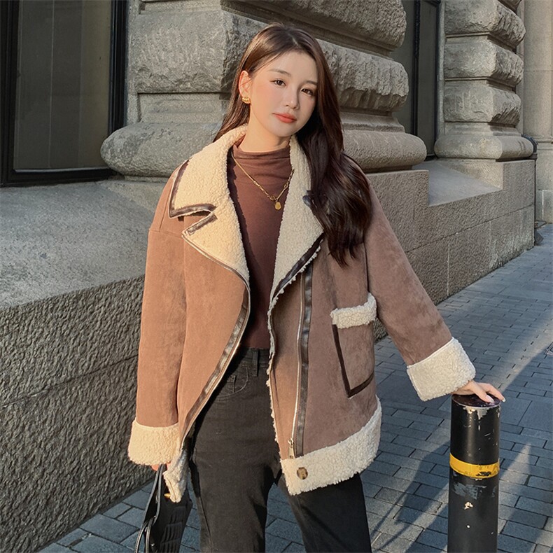 冬季新款 帅气机车皮毛一体棉服 190F2255 P185 K268图片
