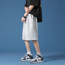 夏季短裤男韩版潮流休闲裤子宽松直筒运动五分裤A161-2-D0641-P40,男装休闲裤,电商A161-2
