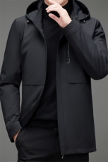 D2107冬季男士羽绒服外套男装连帽修身白鸭绒可拆卸内胆潮流P360，男装羽绒服，电商B360