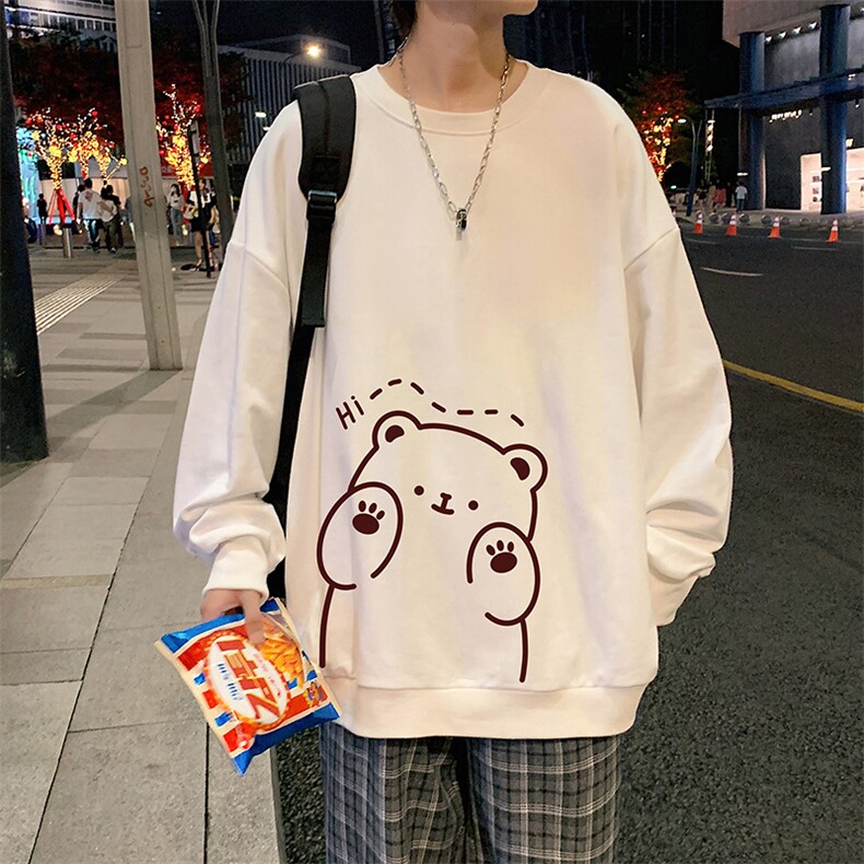 S6236-P28秋季圆领卫衣男大码韩版宽松长袖外套,男装卫衣,电商A040