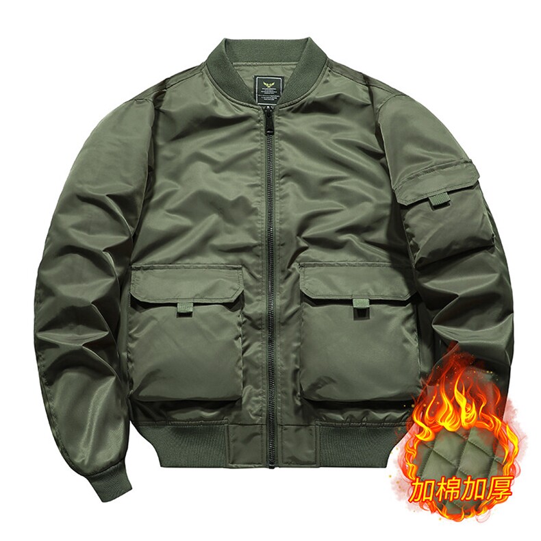 加棉美式潮牌宽松版型飞行服时尚潮牌户外运动休闲加棉,男装棉衣,星座210-5(原414-2)