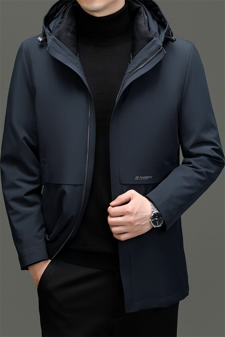 BZ388钱塘2020-2商务休闲简约冬季厚款中年男士羽绒服P290,男装羽绒服,钱塘207-2