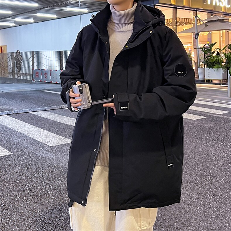 （）卡通工重艺立领潮牌宽松落肩情侣学生鸭绒羽绒服 控299图片