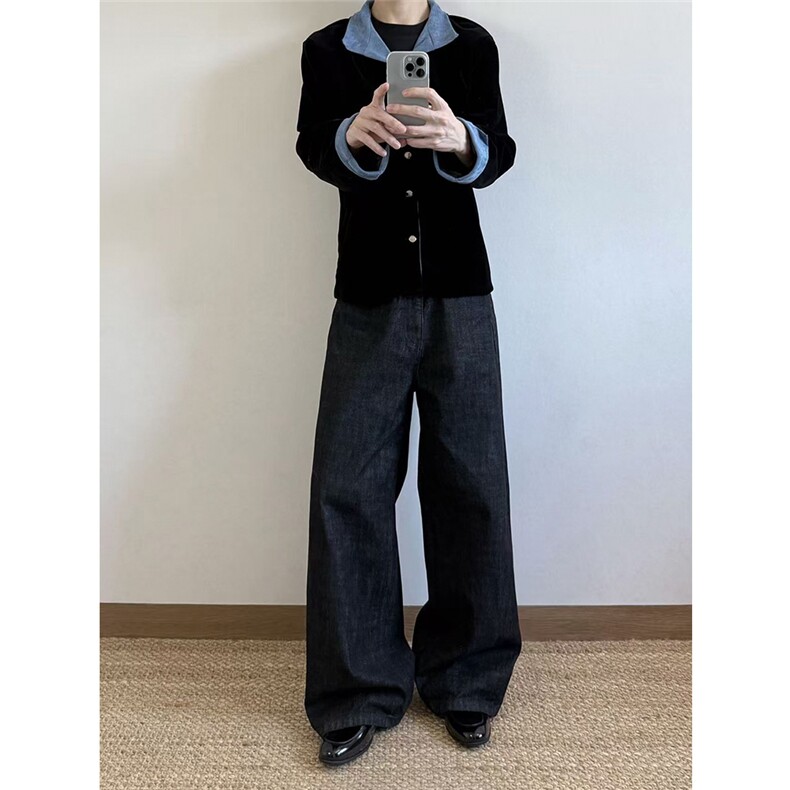 自家图~老钱风Cleanfit小众设计绒面夹克外套W1396/P65,男装夹克,电商B350