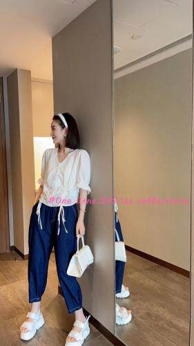 抽绳小女人小衫，女装，萌蔻