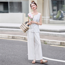 2879时尚气质无袖两件套装，女装套装/套裙，罗得堡