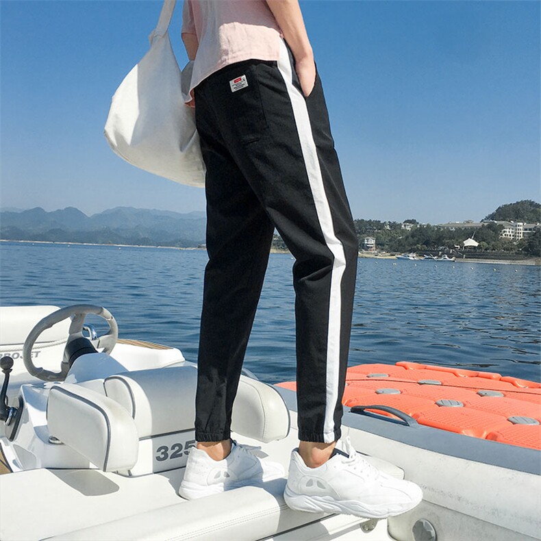 休闲裤2021年夏季修身修身百搭气质流行韩版潮青春流行,男装休闲裤,电商A313-1