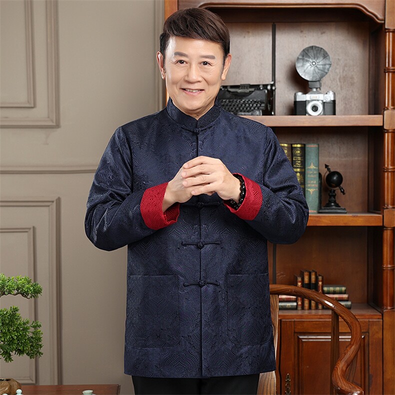 2024高品质主推秋款风唐装外套男装中老年中式复古盘扣夹克,男装夹克,钱塘723